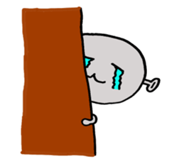 Loose character Alien sticker #8183601