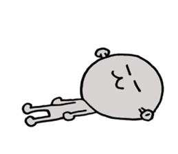 Loose character Alien sticker #8183602