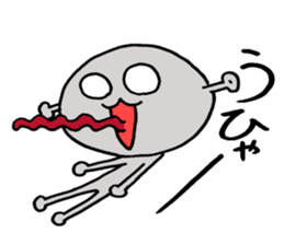 Loose character Alien sticker #8183606