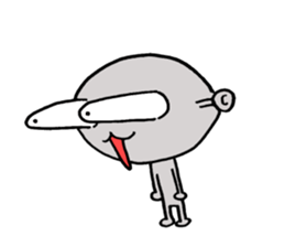 Loose character Alien sticker #8183617