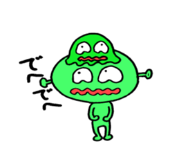 Loose character Alien sticker #8183627