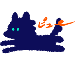 Black dog and White rabbit sticker #8185316