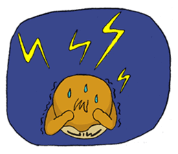 Small Q monkey sticker #8186355