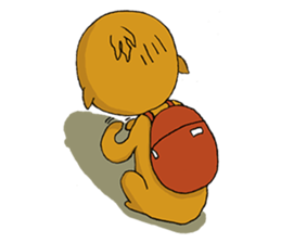 Small Q monkey sticker #8186363