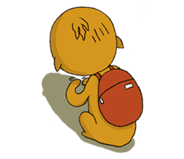 Small Q monkey sticker #8186363