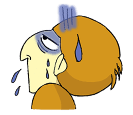 Small Q monkey sticker #8186372