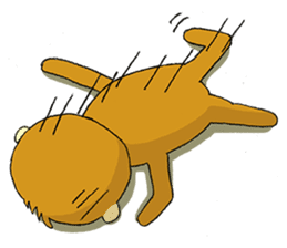 Small Q monkey sticker #8186373