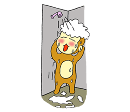 Small Q monkey sticker #8186378