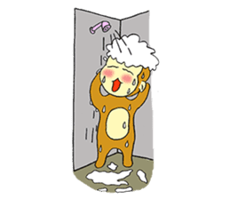 Small Q monkey sticker #8186378