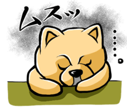 Pomeranian of Mame-shiba type hair style sticker #8186488