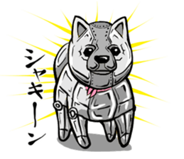 Pomeranian of Mame-shiba type hair style sticker #8186493