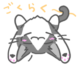 the monochrome cat and friends sticker #8186595