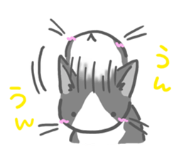 the monochrome cat and friends sticker #8186616