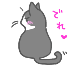 the monochrome cat and friends sticker #8186619