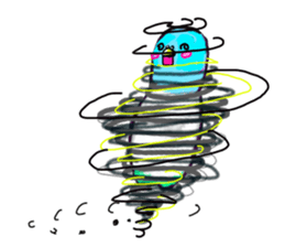 A 4 parakeets sticker #8187015