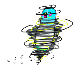 A 4 parakeets sticker #8187015