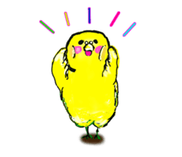 A 4 parakeets sticker #8187026