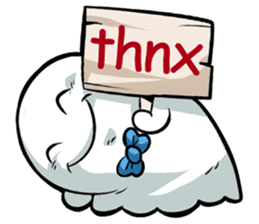 Ghossi (The small ghost) sticker #8187149
