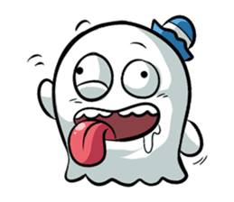 Ghossi (The small ghost) sticker #8187159