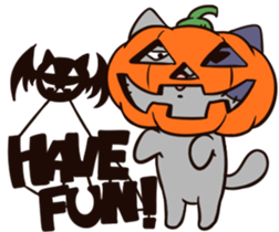 Halloween of the zombie cat sticker #8187964