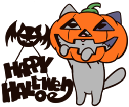 Halloween of the zombie cat sticker #8187965