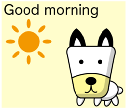 Trapezoidal Dog ( English ) sticker #8188188