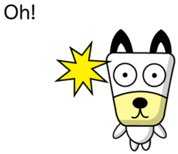 Trapezoidal Dog ( English ) sticker #8188198