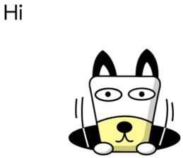 Trapezoidal Dog ( English ) sticker #8188204