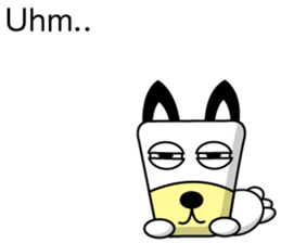 Trapezoidal Dog ( English ) sticker #8188212