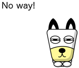 Trapezoidal Dog ( English ) sticker #8188216