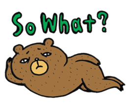 Abe chan the bear part 2 sticker #8188349