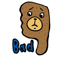 Abe chan the bear part 2 sticker #8188375