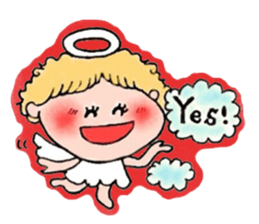 The girl that angel is pretty sticker #8188604