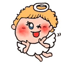 The girl that angel is pretty sticker #8188622