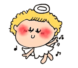 The girl that angel is pretty sticker #8188624