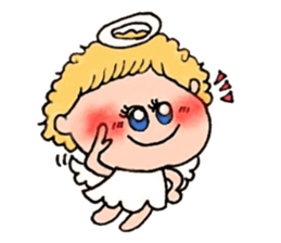 The girl that angel is pretty sticker #8188625