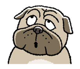 Kawaii ugly PUGTARO sticker #8189428