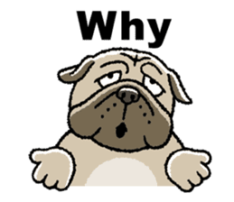 Kawaii ugly PUGTARO sticker #8189430