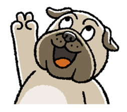 Kawaii ugly PUGTARO sticker #8189432