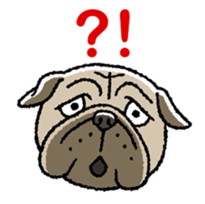 Kawaii ugly PUGTARO sticker #8189434