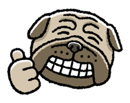 Kawaii ugly PUGTARO sticker #8189438