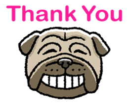 Kawaii ugly PUGTARO sticker #8189439