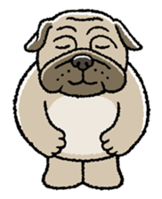 Kawaii ugly PUGTARO sticker #8189442