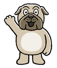 Kawaii ugly PUGTARO sticker #8189443