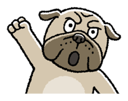 Kawaii ugly PUGTARO sticker #8189444