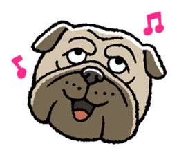 Kawaii ugly PUGTARO sticker #8189446