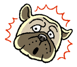 Kawaii ugly PUGTARO sticker #8189448