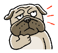 Kawaii ugly PUGTARO sticker #8189451