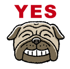 Kawaii ugly PUGTARO sticker #8189452