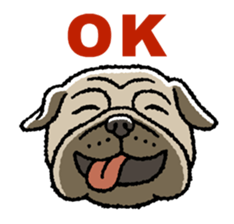 Kawaii ugly PUGTARO sticker #8189454